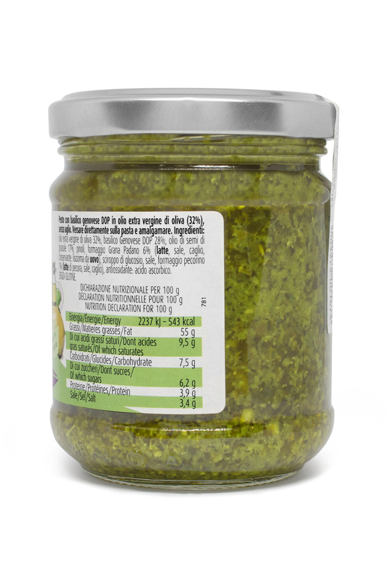 Pesto con Basilico Genovese Dop senza Aglio con Olio ...